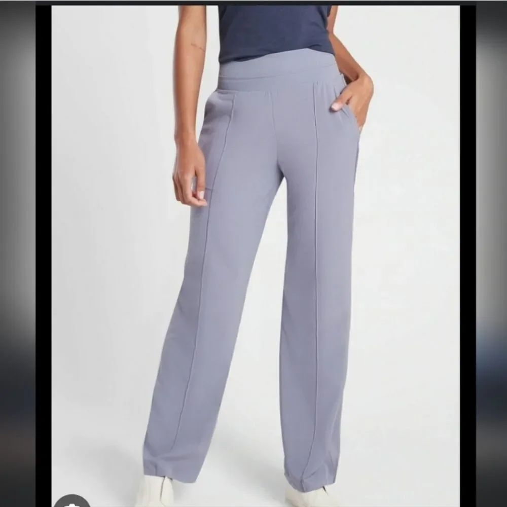 Athleta Nolita Wide Leg Purple  Workout Pants Sz 18
